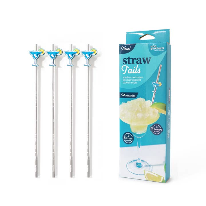 NOD Products - Wholesale Drinking Straw - StrawTailsâ„¢ Cocktail Recipe Straws - Margarita