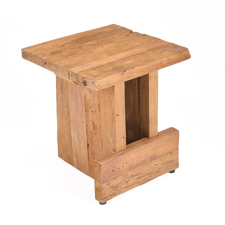 Le Tabouret Bloc Suku - Naturel pour la vente par Bazar Bizar Living