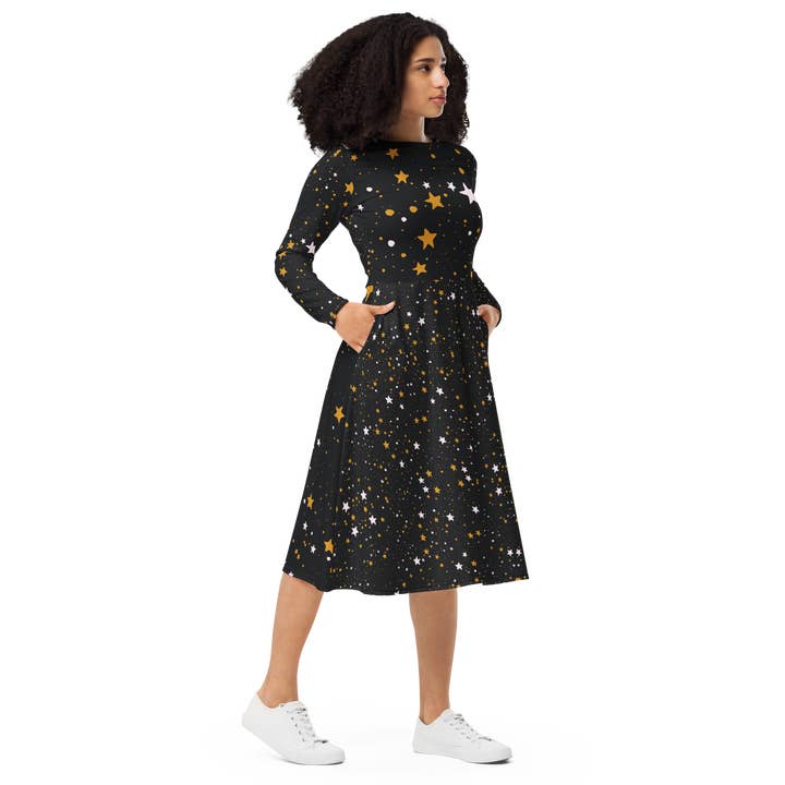 Pink Indigo Sapphire - Wholesale Dress - Women's - Dress 78 -Black Artwear