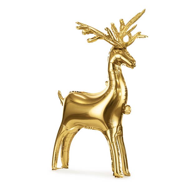 Gold Deer Balloon for wholesale by Ellie's Party Supply