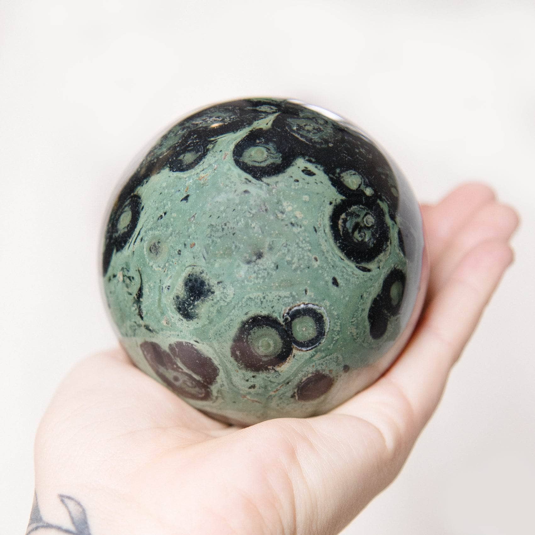 Tiny Rituals - Wholesale Spiritual Stone/Crystal - Kambaba Jasper Sphere - AAA Premium Quality5