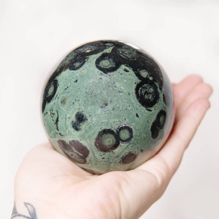 Tiny Rituals - Wholesale Spiritual Stone/Crystal - Kambaba Jasper Sphere - AAA Premium Quality5