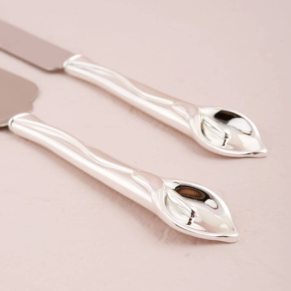 Weddingstar Inc. – wholesale Serving utensil – Calla Lily Cake Serving Set1