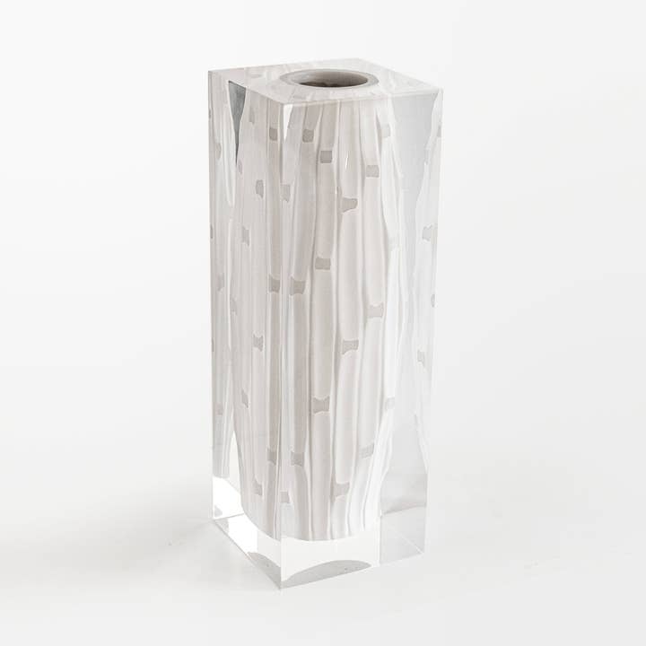 Vase à rayures rétro Frozen pour la vente par Lumière Creation