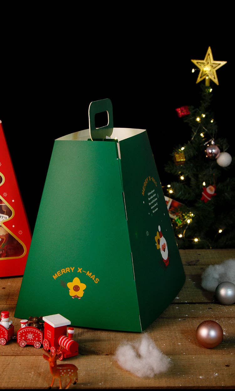 Elegant Design Supply – Suporte de bolo por atacado – Suporte para Sobremesas de Natal com 2 Níveis em Forma de Trapézio16