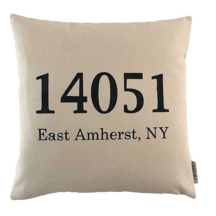 Coussin code postal pour la vente par Poppiejanes
