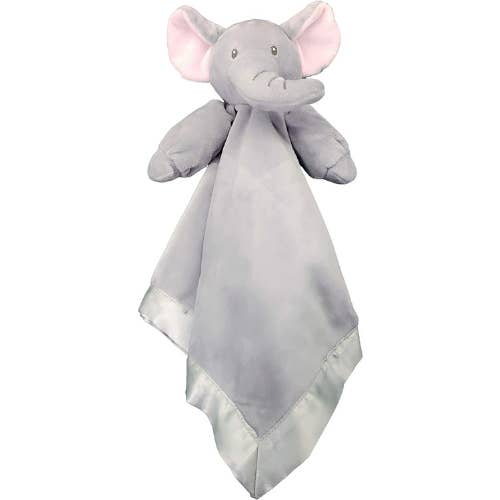 Plush Elephant Baby Lovey, Security Blanket, 18" x 18" for wholesale by Anico