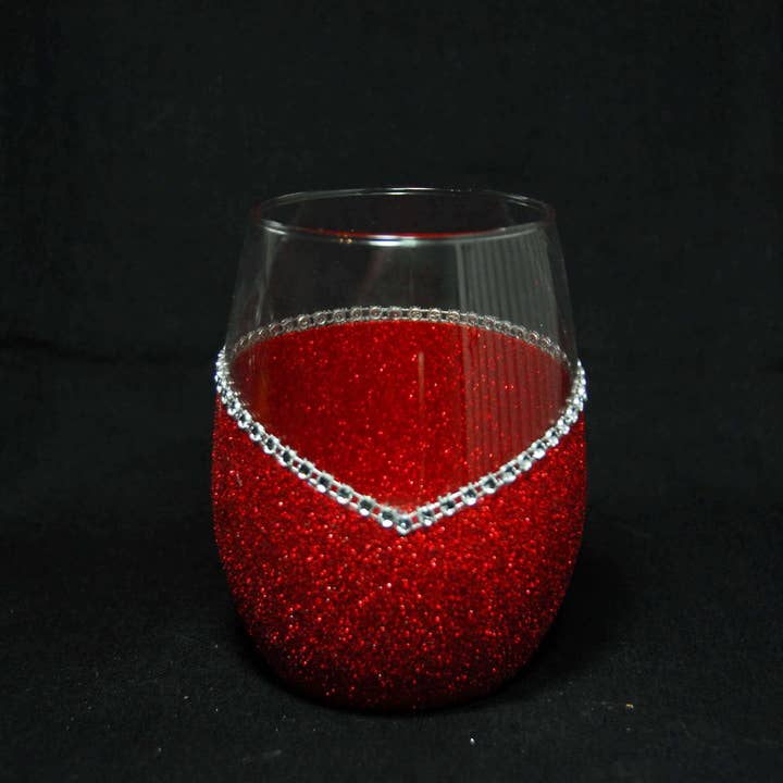 WineyBitches.Co - Wholesale Wine Glass - Classy With a Bitchy Side – Bling Glitter Glass Wine Glasses (Just Sayin’ Collection)23