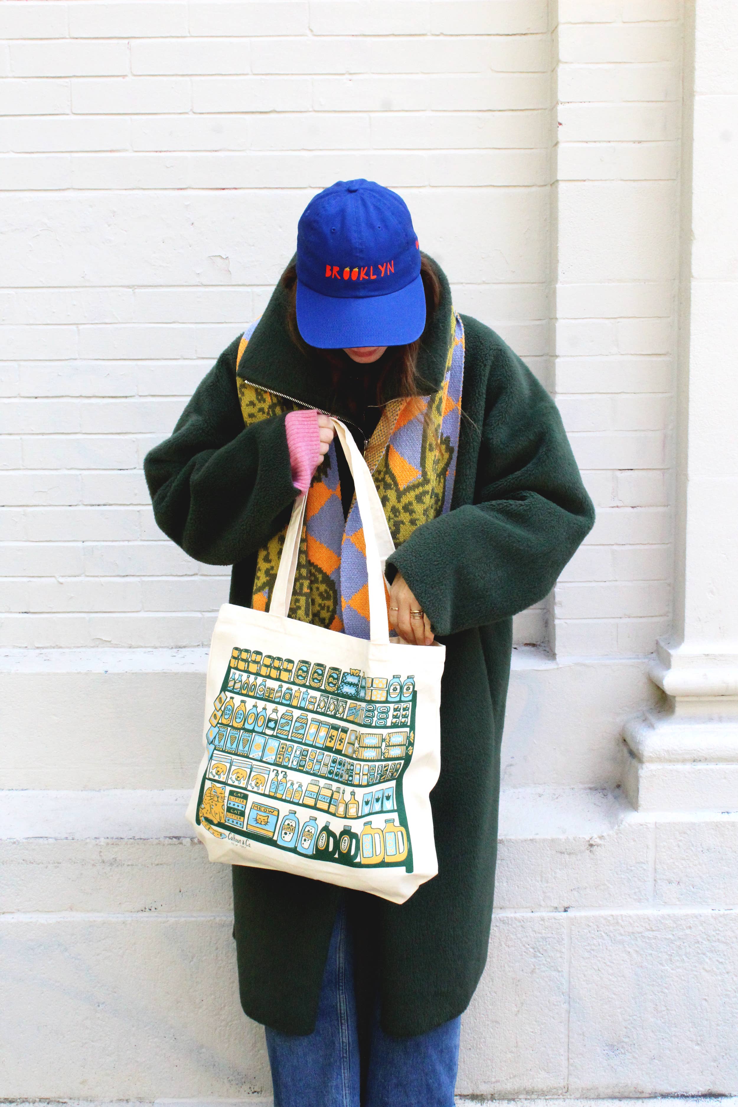 Calhoun & Co. - Wholesale Tote Bag - Unisex - Bodega Shelfie Canvas Tote Bag with Zipper1