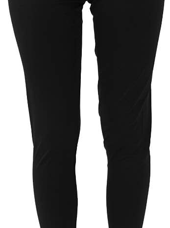 Basics - Ankle Length Legging - Black Matte interlock for wholesale by Texas Motion Sports