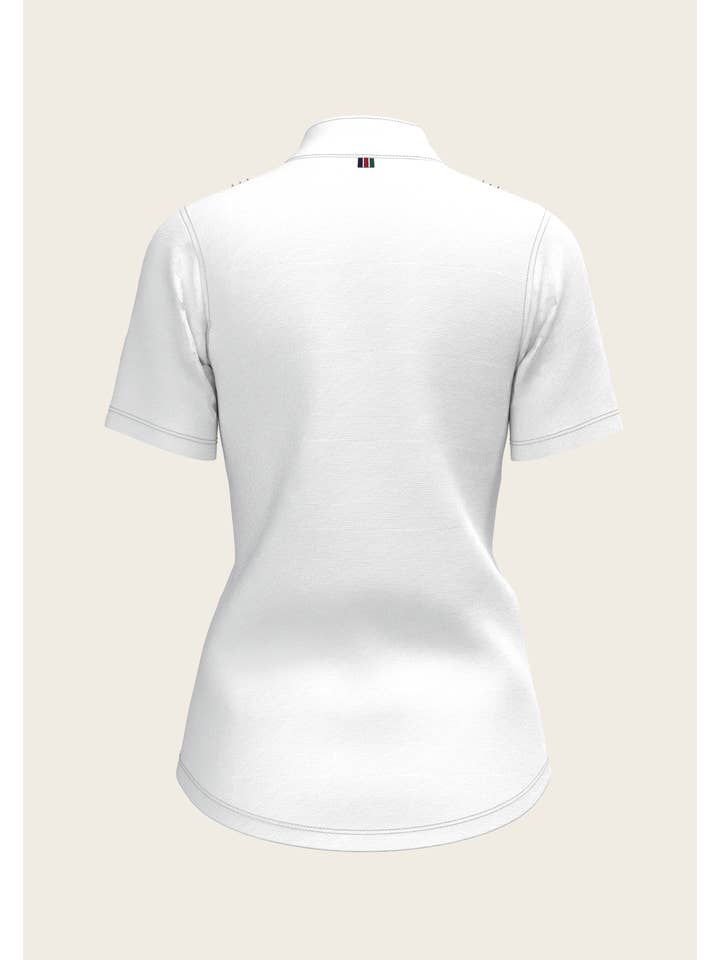 Espoir Equestrian – wholesale T-shirt – women's – Short Pleated Short Sleeve Show Shirt3