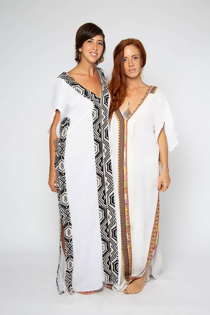 Omni Collection – wholesale Kaftan - Dam – Kaftanklänning med afrikanskt mönster och öppen rygg14