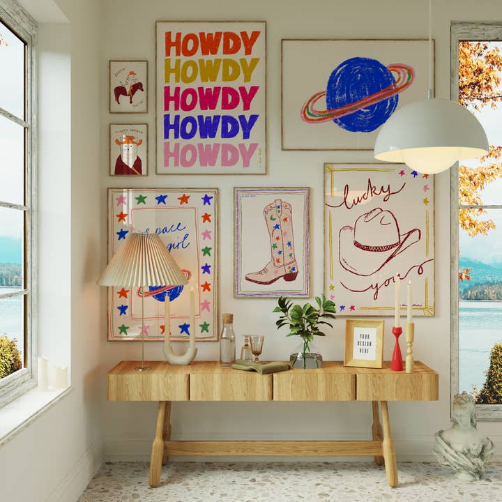Ultimate Cowboy Print Set for wholesale by RM Decor Studio