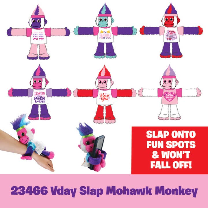 Valentine's Day Love Slap Happy Hugger Assortment- 6/Pack for wholesale by Novelty Closeout