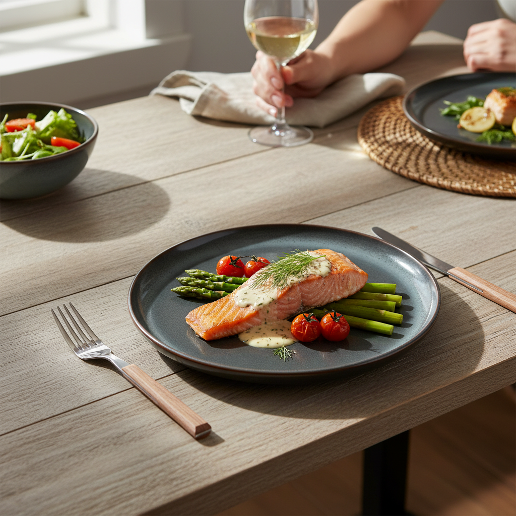 Kadra Kitchenware - Vendita all'ingrosso Piatti da insalata - Vikko - Harvest, Piatto da Insalata, Verde Foresta, 7,75"1