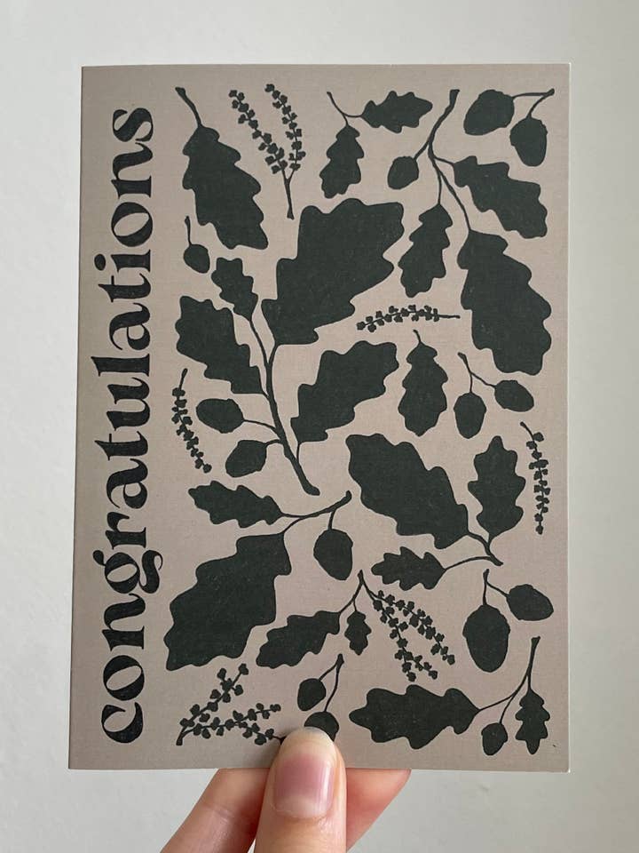 Oak - Congratulations for wholesale by Rebecca Searl-Stevens