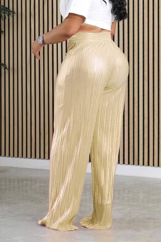 Queen Fashion - Wholesale Pants - Women's - pleated glitter long pants6