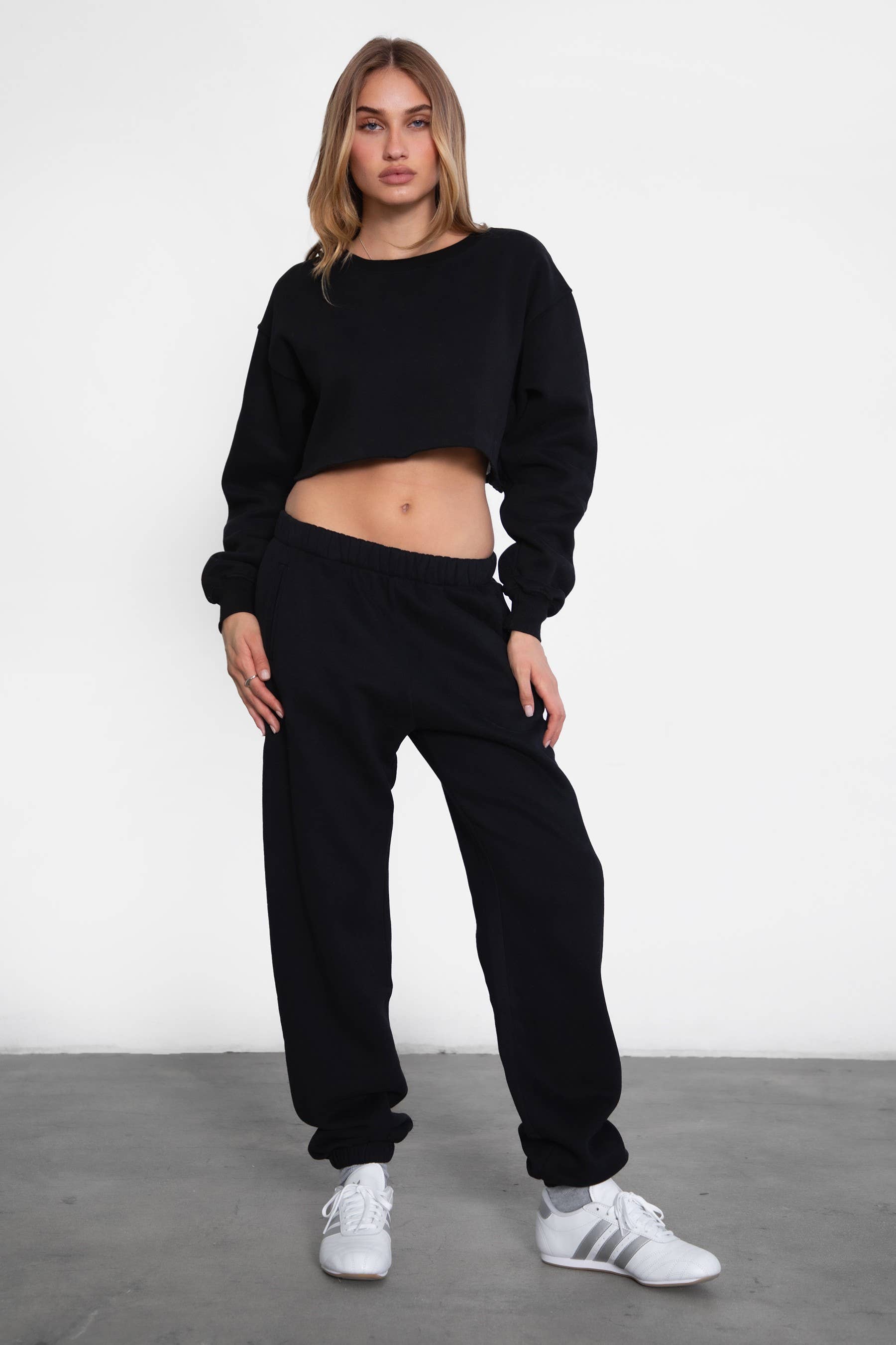 TICTOC - Vente Pantalon d'intérieur/de jogging – femme - DOVE Pantalon de jogging en polaire peluche à taille haute avec poches40