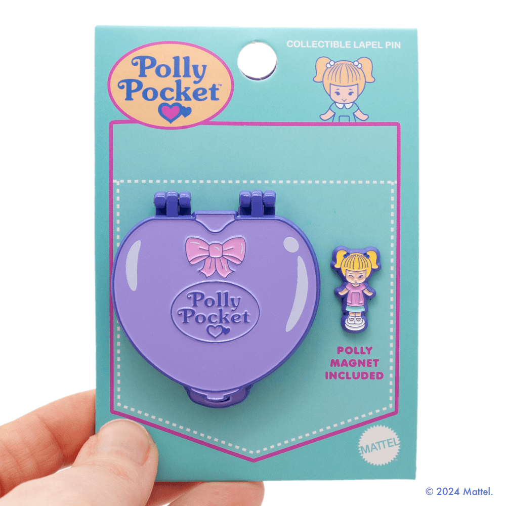 Little Shop of Pins - Wholesale Lapel Pin/Button - Polly Pocket Purple Compact Hinge Pin4
