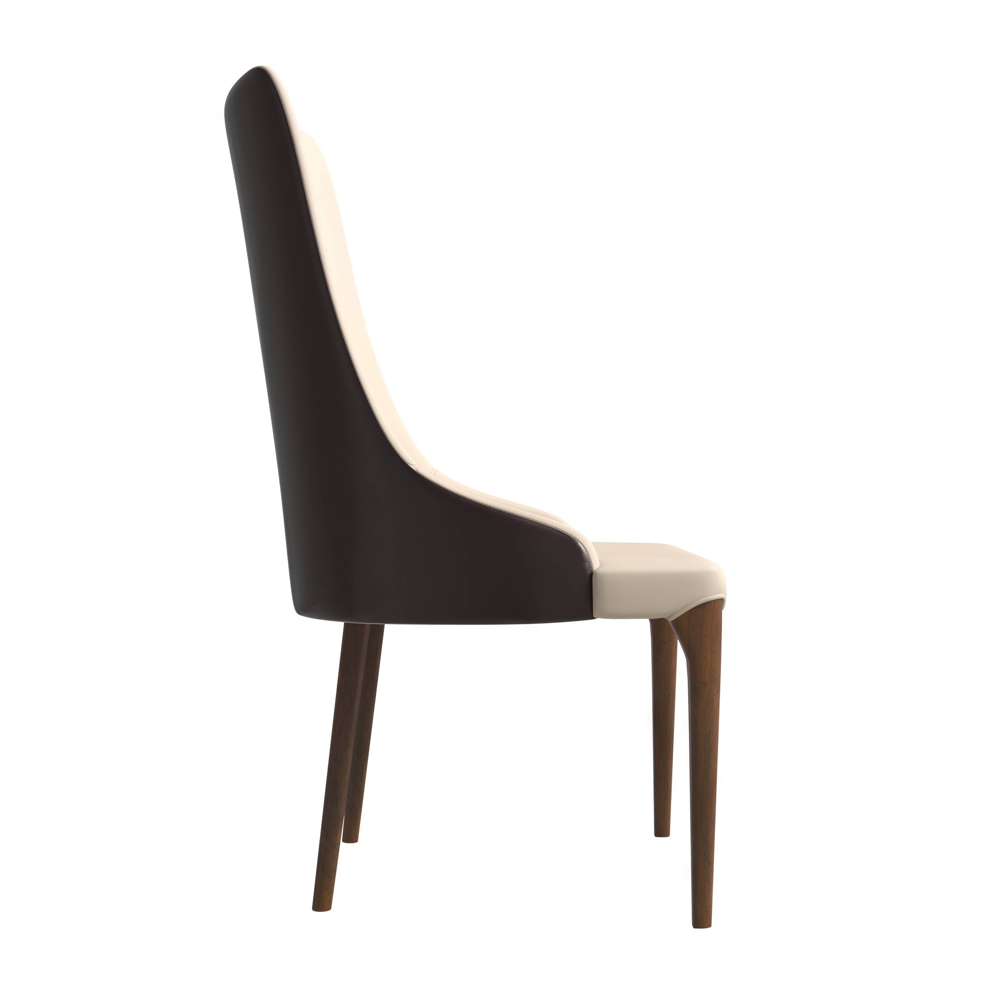LeisureMod - Wholesale Chair - Elm Modern Leather Dining Chair for Home Kitchen Dining Room13