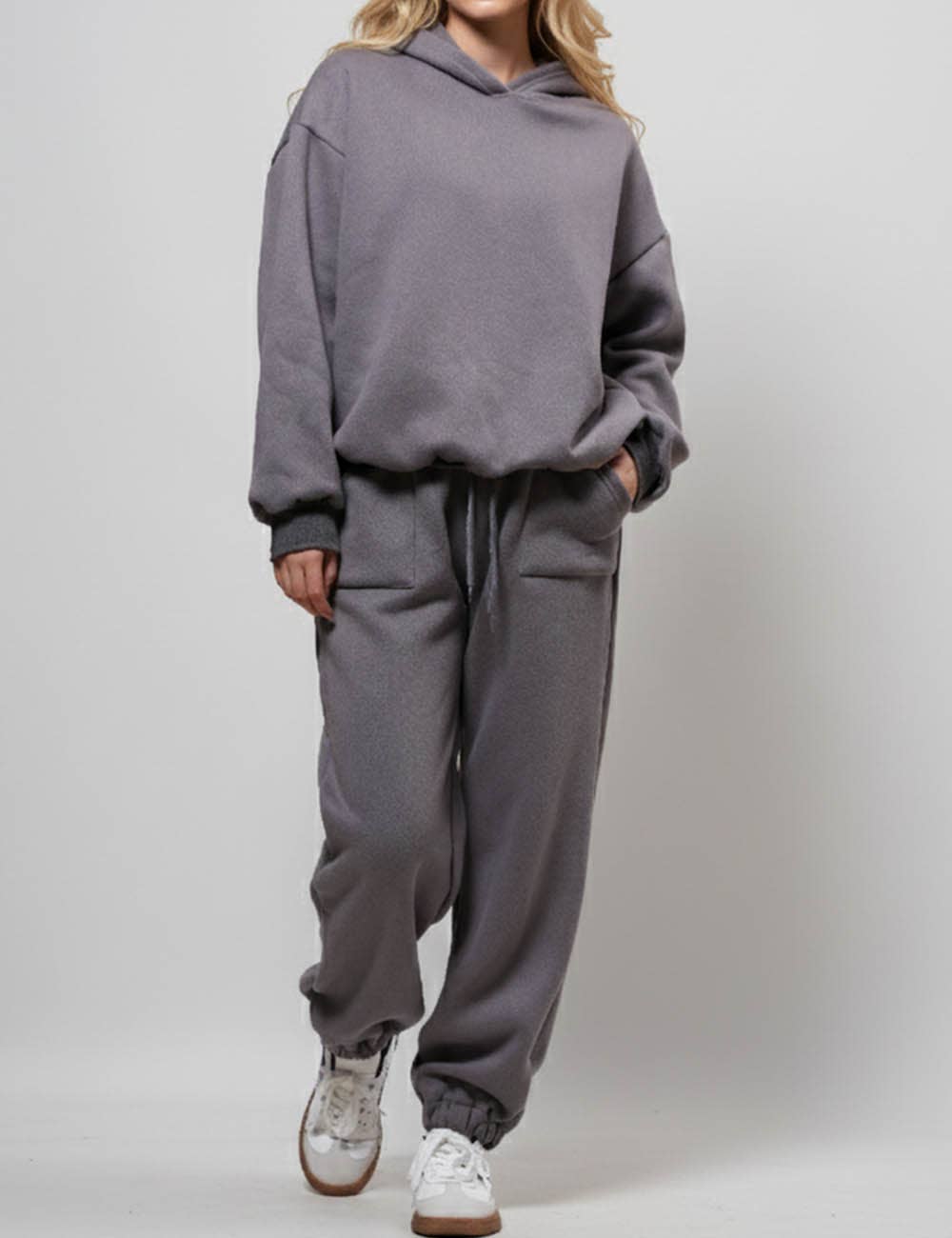 Sweetkama - Wholesale Lounge Set - Women's - Ladies Solid Color Hoodie and Pants Sets 2113370