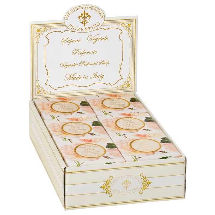 Présentoir à savons Rose 12 pièces pour la vente par Gentil Scents