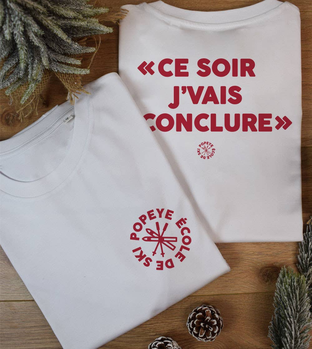 White T-shirt - Tonight I'm going to finish for wholesale on Faire