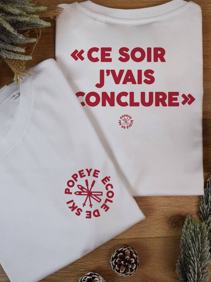 White T-shirt - Tonight I'm going to finish for wholesale on Faire0