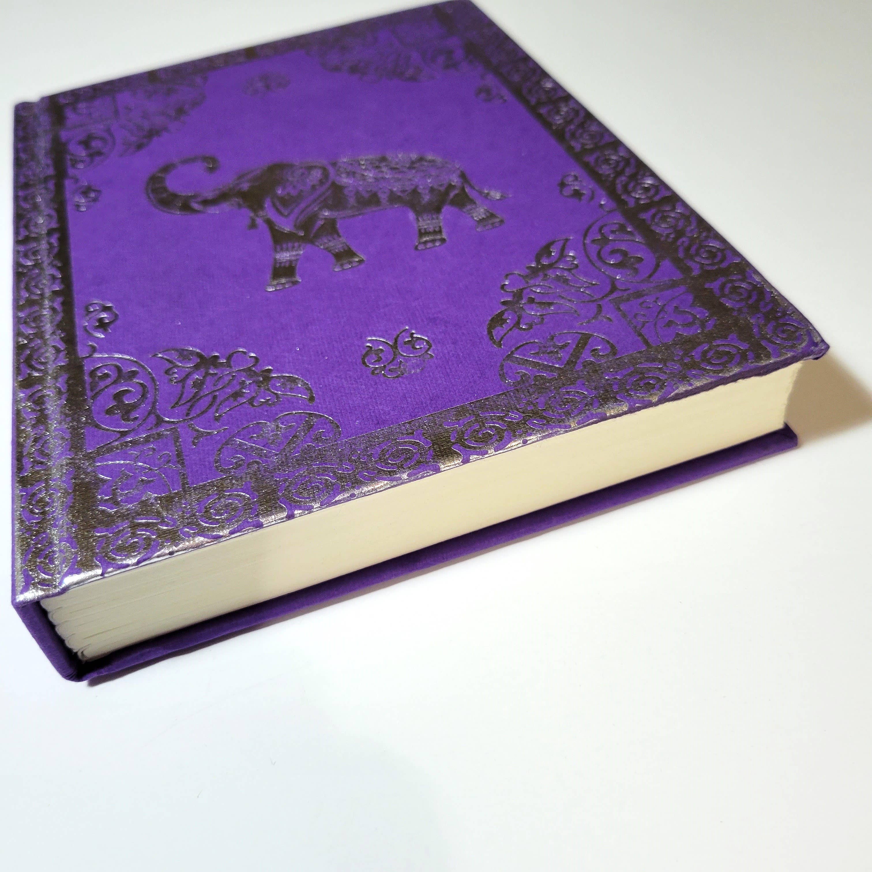 Eclectic Woodchuck - Wholesale Journal/Diary - Purple Elephant Foiled Hard Cover Journal1