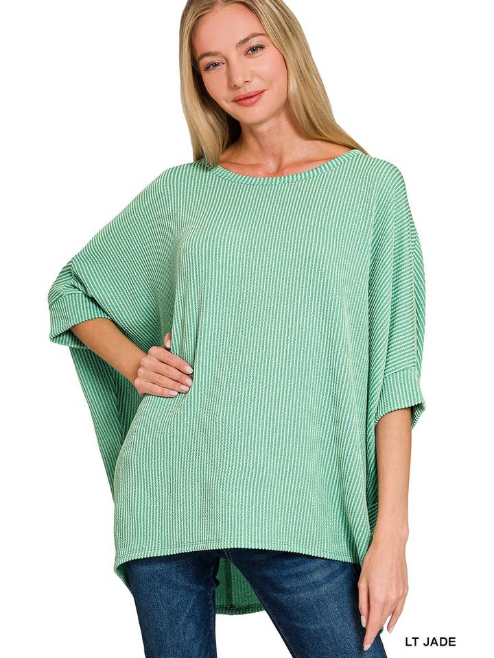 Vanilla Monkey - Wholesale Knit Top - Women's - Raised Rib Bat Sleeve Top18