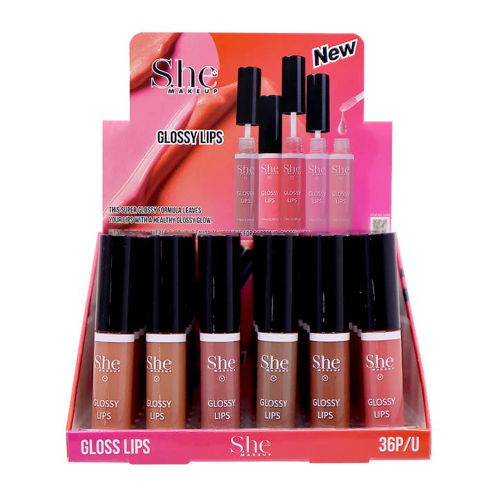 PINEAPPLE Beauty – Großhandel Lipgloss – Makeup She LG06 Nudes Glossy Lips Lipgloss - 36 Stück1