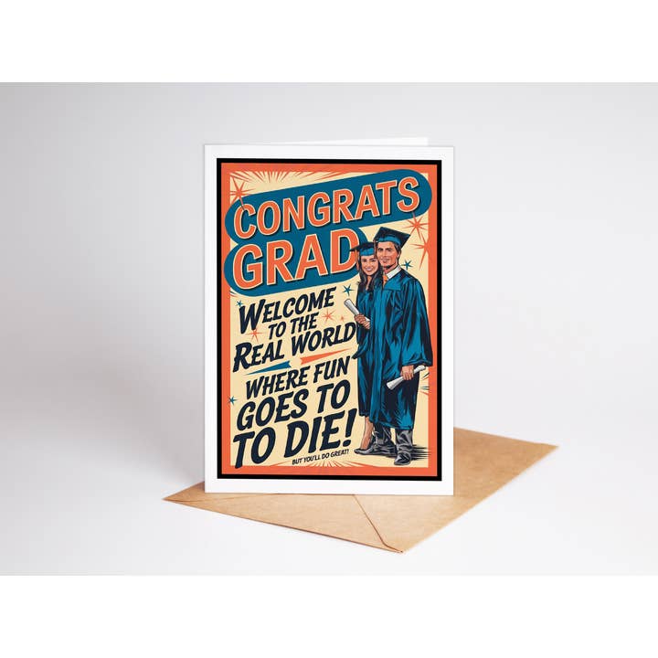 Greeting Cards by Katie Doodle & Gifts by Matchbox Card Co – Engroshandel Eksamenskort – Sjove kort, kort til college- eller gymnasieafslutning for ham7