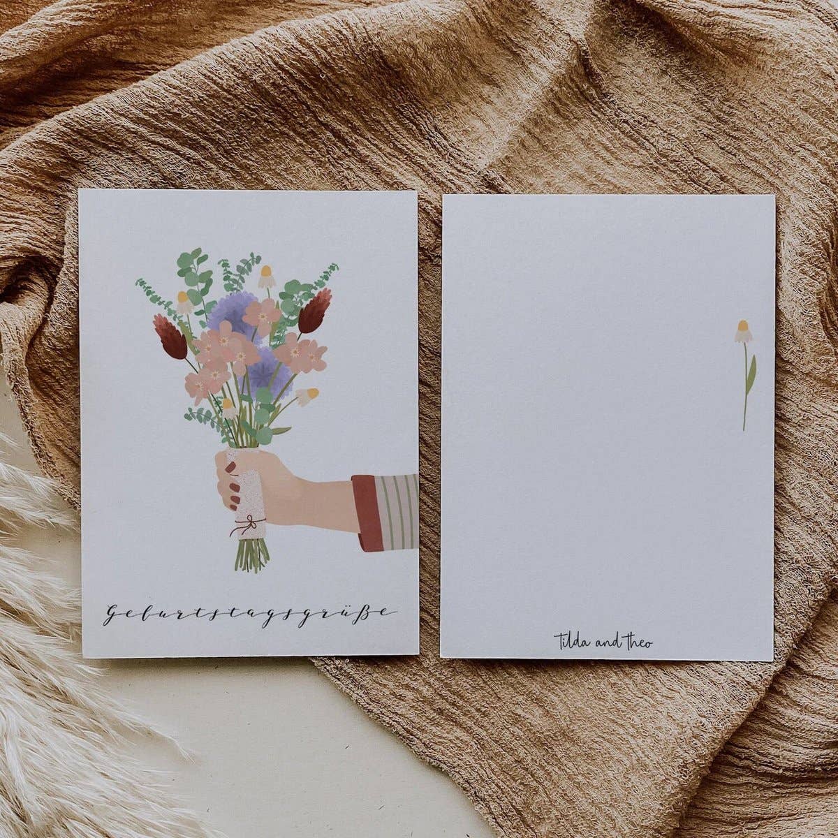 Tilda&Theo – Engroshandel Fødselsdagskort – Fødselsdagskort - buket1