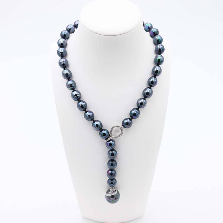 Majorcan Pearl Necklace - Baroque 13 mm - Length 50 cm for wholesale by France Perles