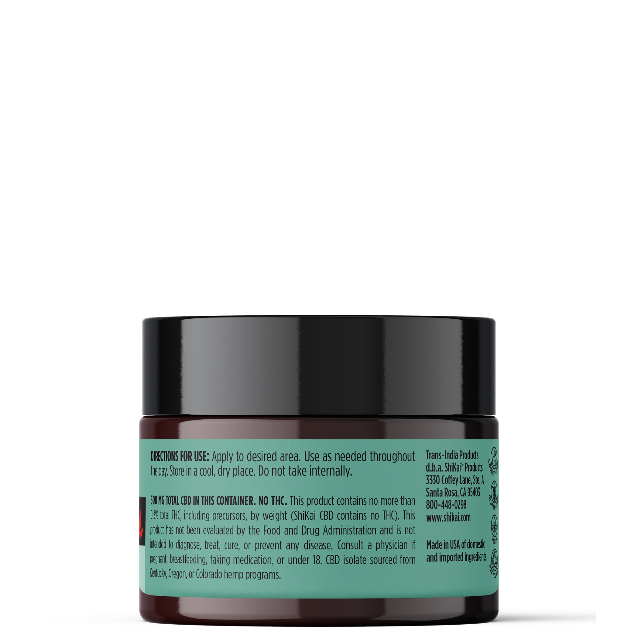 ShiKai Products - Wholesale CBD Balm - 2 oz CBD Double Strength Cream | 500mg CBD1