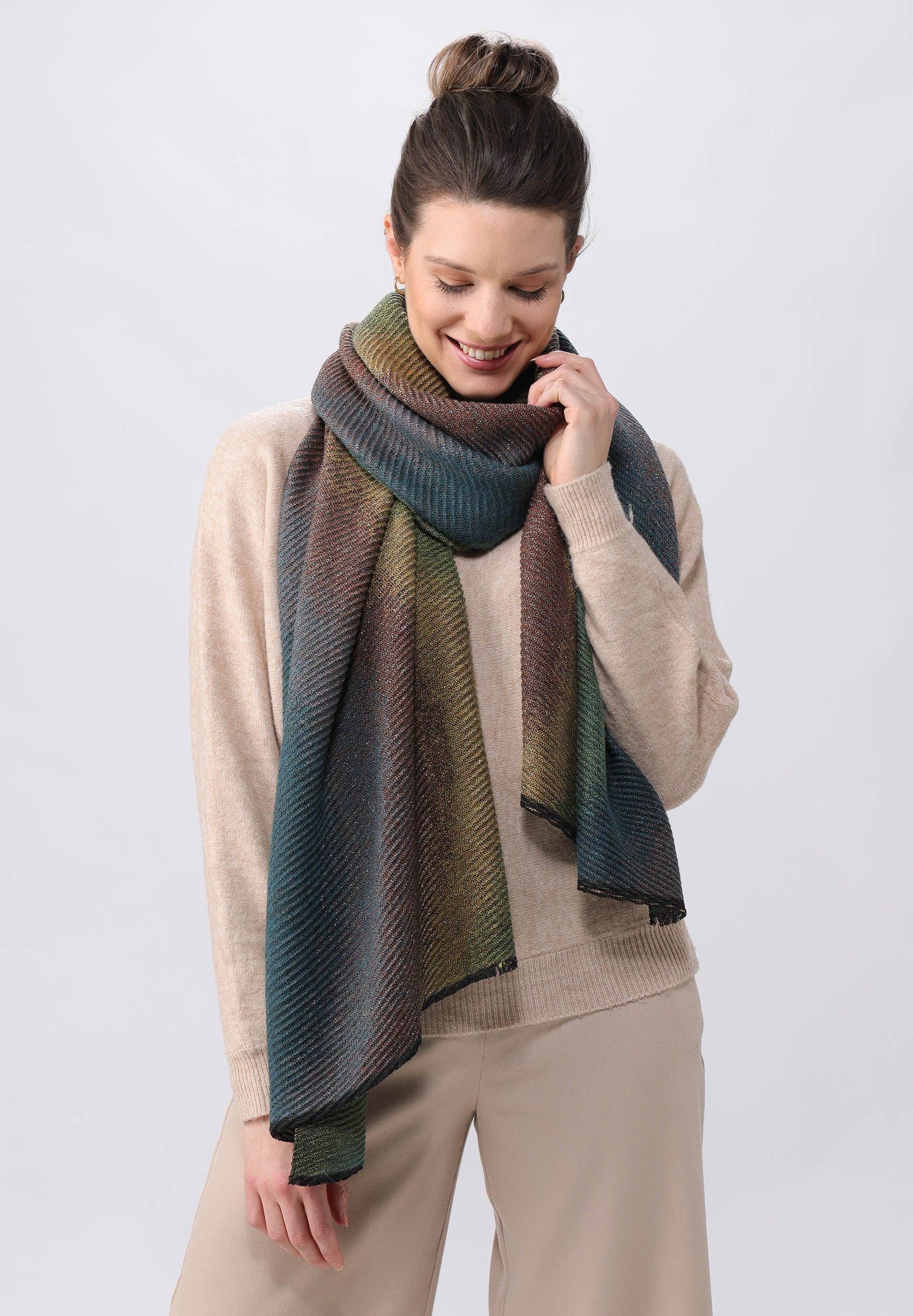 FRAAS - The Scarf Company - Vente Écharpe – femme - Écharpe plissée Twilight Shine3