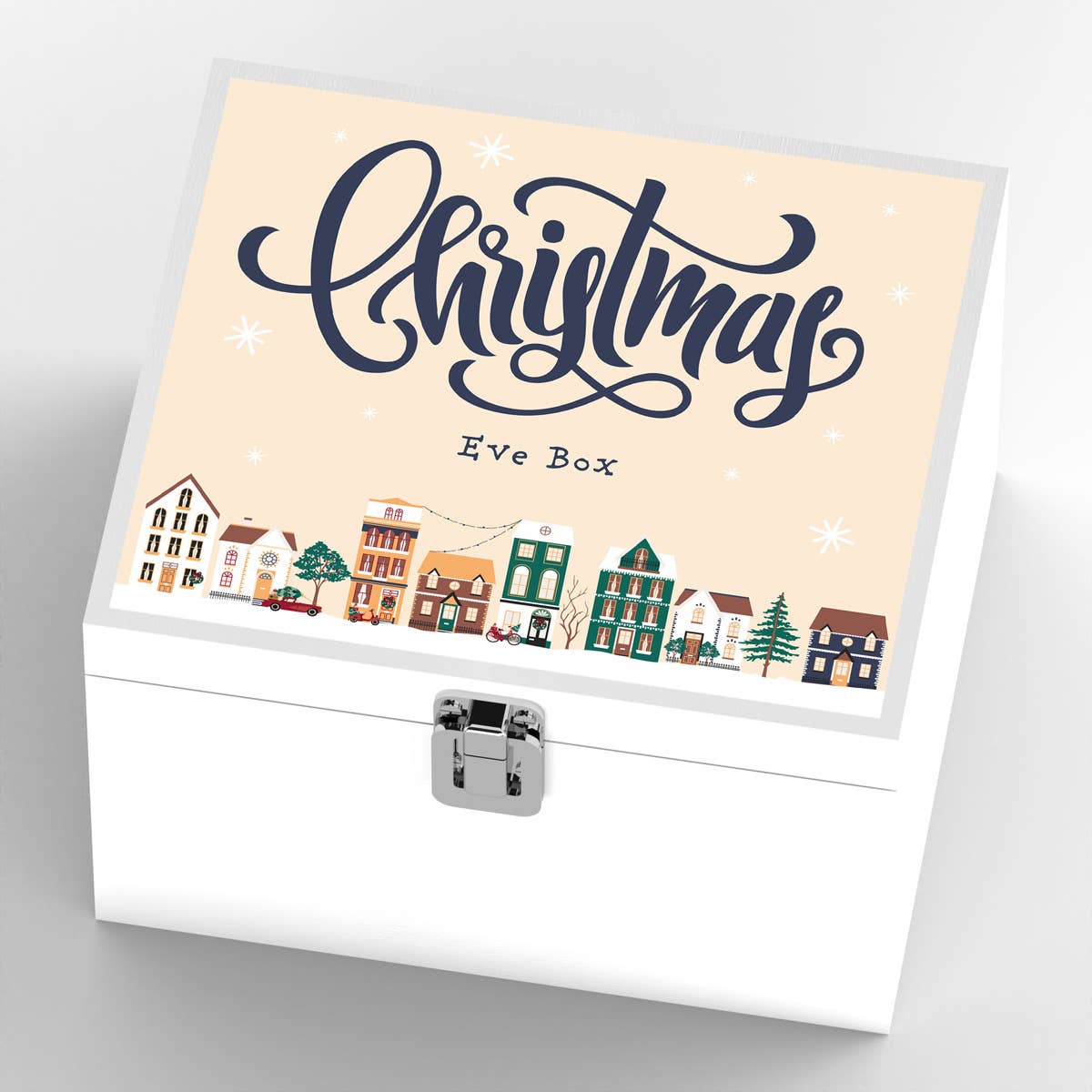 Vivid Squid Wholesale – wholesale Christmas decoration – P6769 - Christmas Eve Box Snowy Street Scene Festive Wooden3