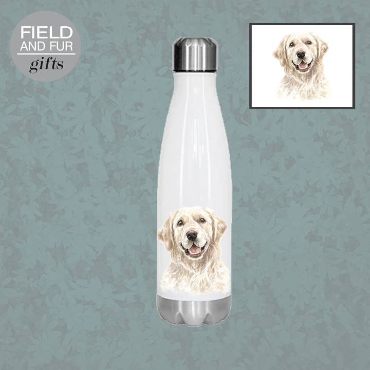 Bouteille isotherme, Bruno, Golden Retriever pour la vente par Field and Fur Gifts