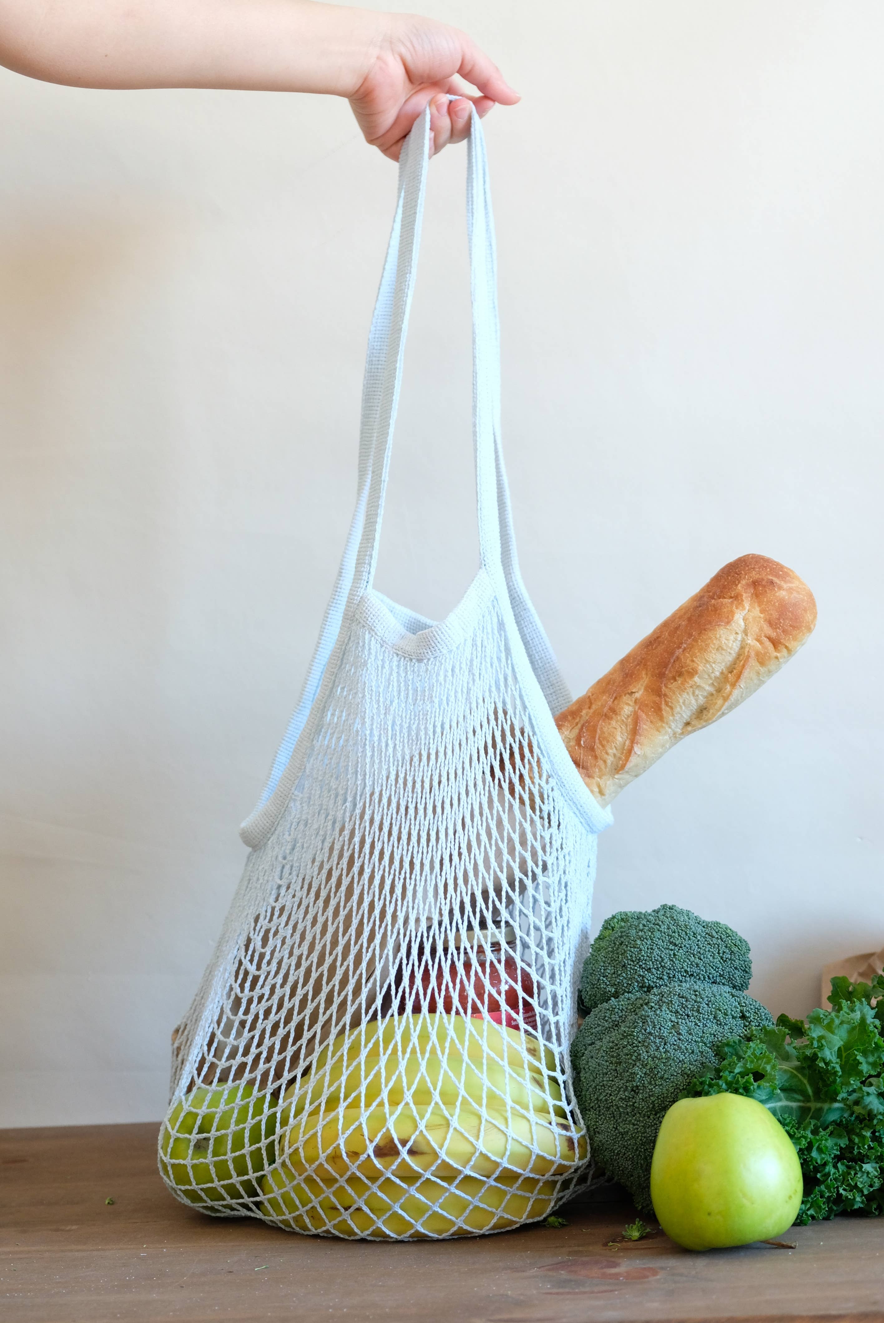 MAISON RATTAN - Wholesale Grocery/Shopping Bag - Soft pastel Market bag, net shopping bag,reusable market bag3