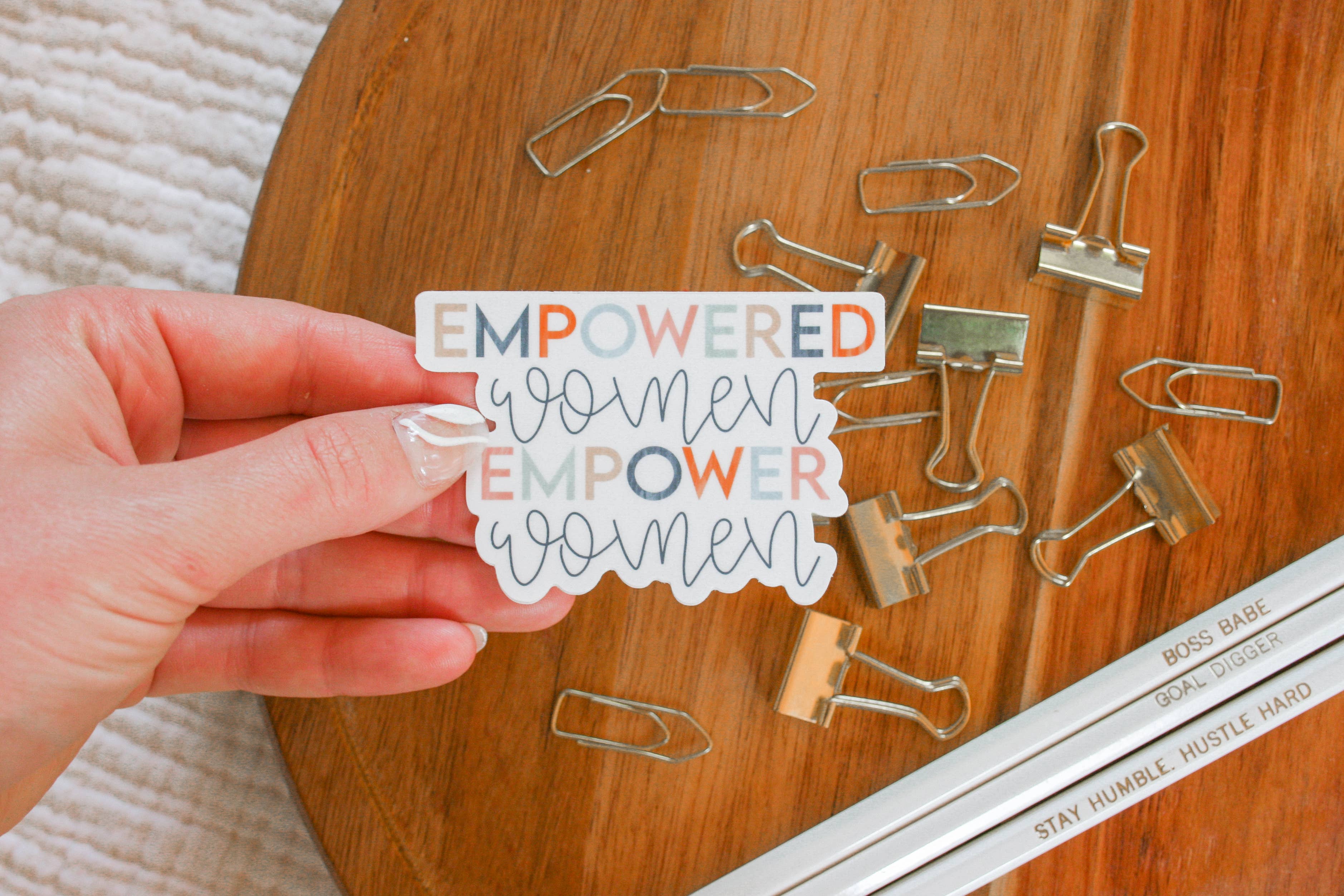 Lemon Milk Paper Co - Wholesale Sticker - Empowered women empower women sticker1
