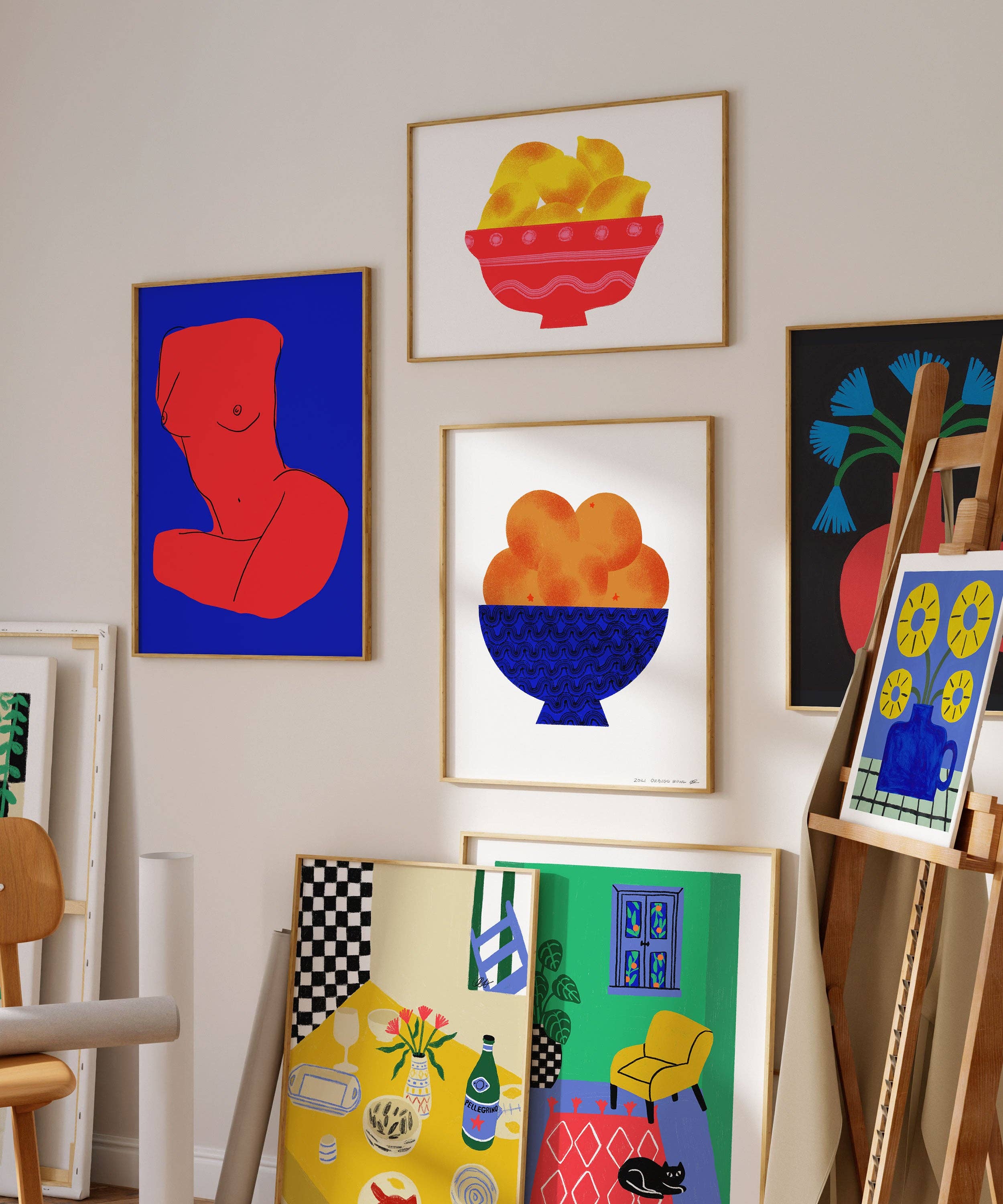 Allison Poplett - Wholesale Art Print - Dining Table Art Print2