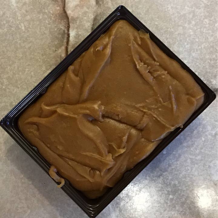 Pumpkin Fudge in an 8 oz slab for wholesale by Sweet Mona's