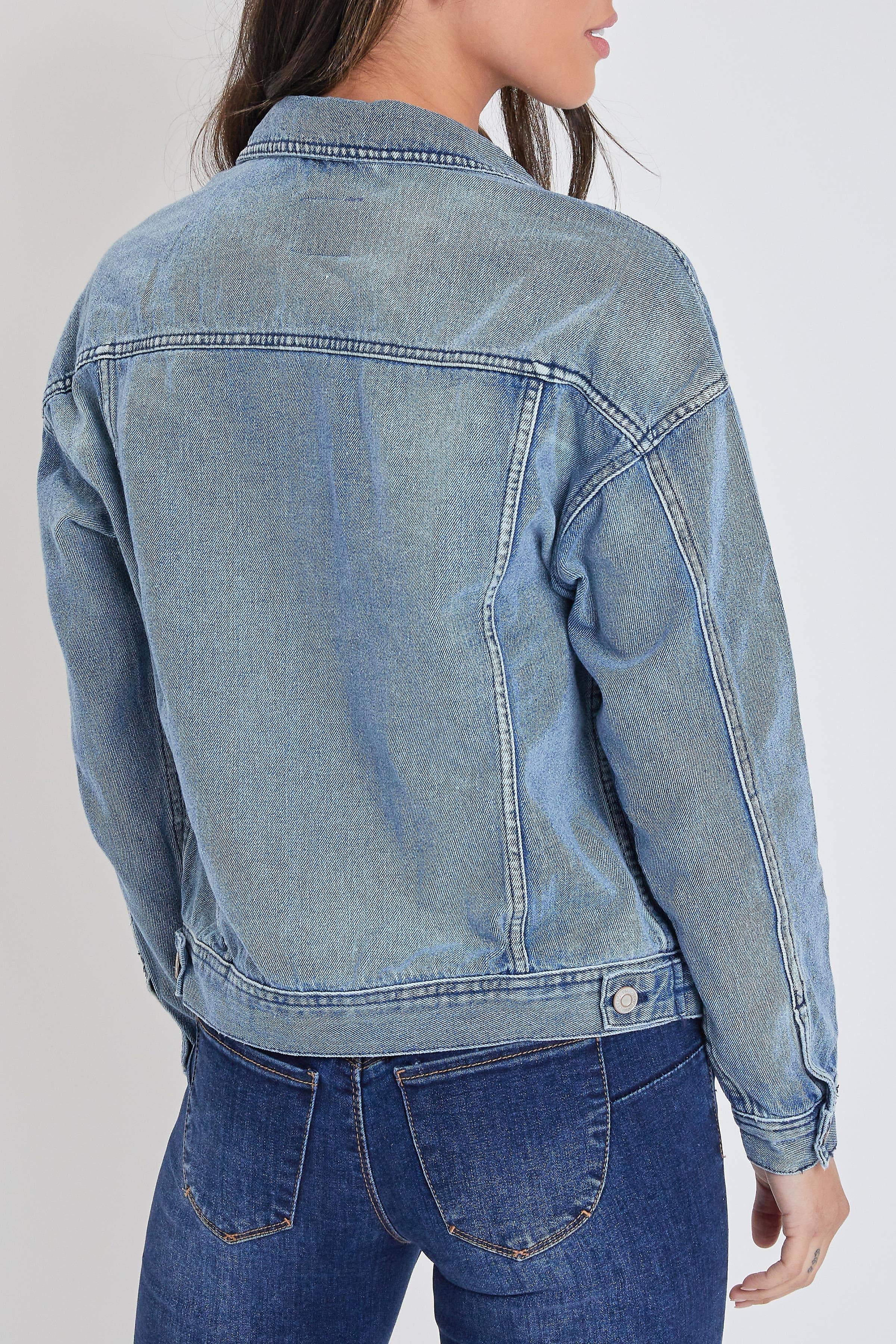 YMI – Casaco de ganga - Mulher por atacado – Casaco de Ganga Oversized Boyfriend-J1050767