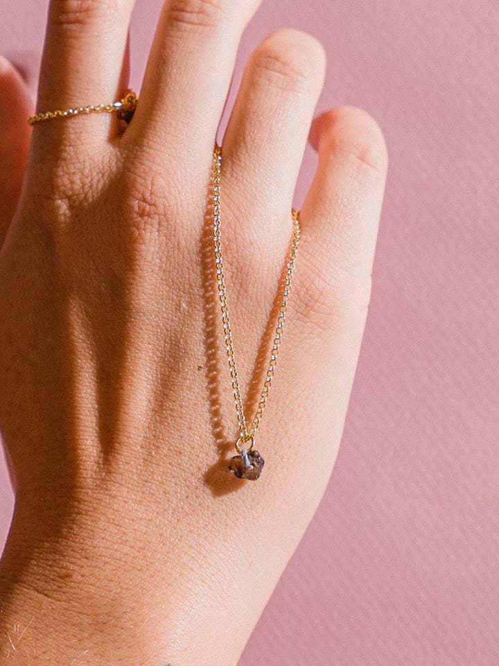 stone necklace smoky quartz for wholesale by House of Klunkar