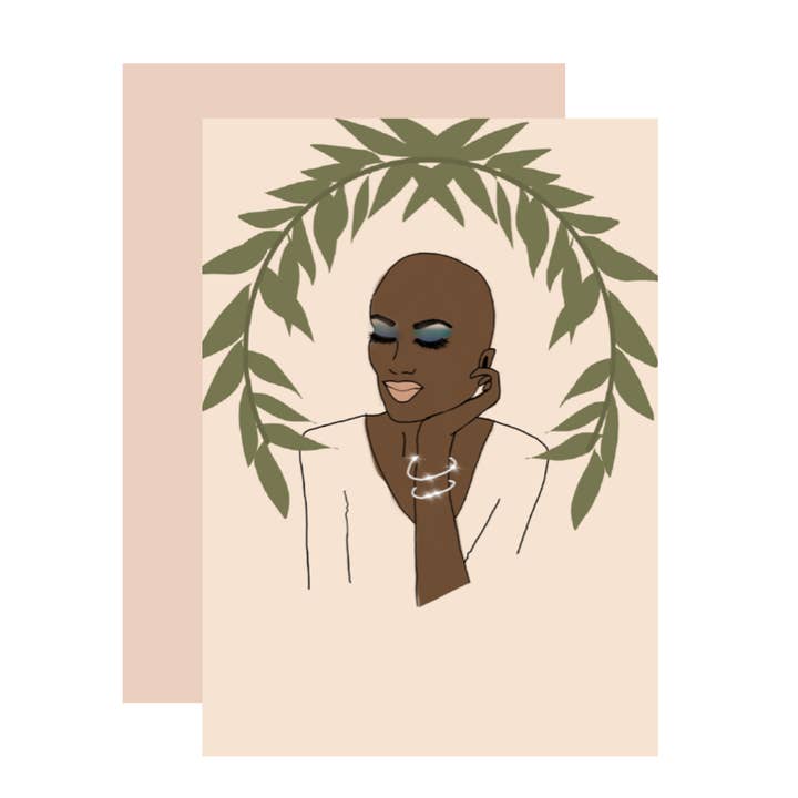 Maria Doll Greeting Card for wholesale by Aims Moon Paperie