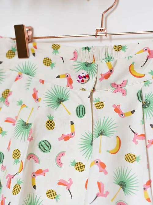 Jamais Sans Lui & Les Seins Nus - Wholesale Shorts - Women's - Short Babar Parroquet2