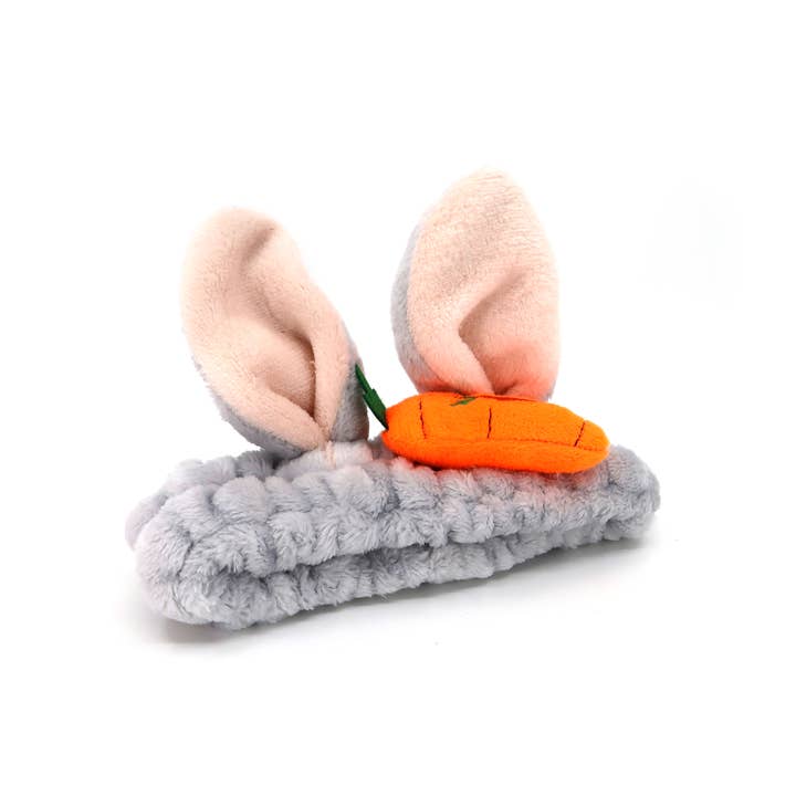 TAPA fashion - Vendita all'ingrosso Fasce da spa - Fascia per Capelli da Spa con Orecchie di Coniglio Carine e Carota HW3314-62 (12PC)3