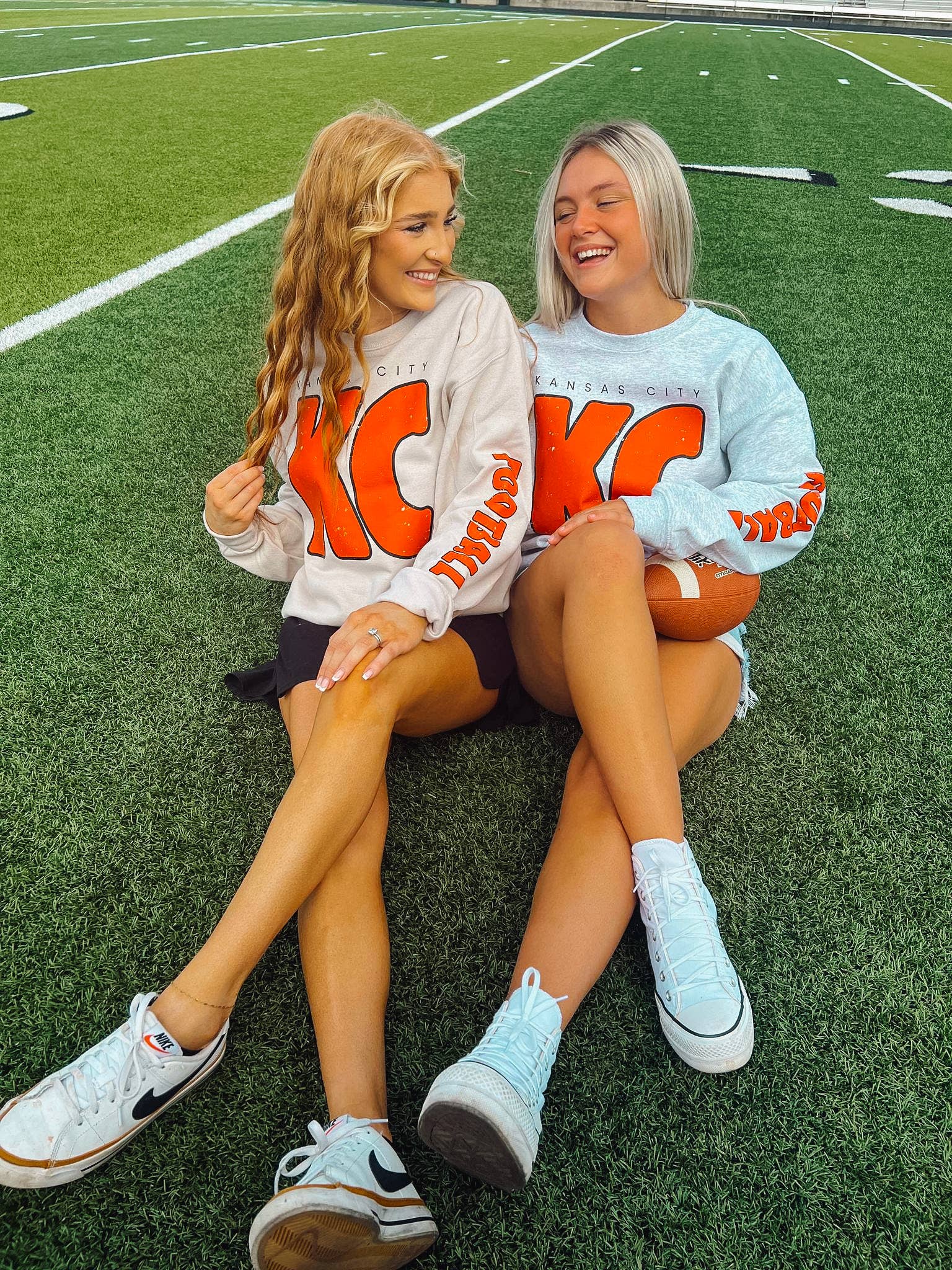 Country Charm Wholesale - Wholesale Graphic Sweatshirt - Unisex - Kansas City KC + Football sleeve12
