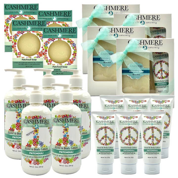 Cashmere Bath - Wholesale Bath & Body Set - Scent Pre-Pack - Patchouli