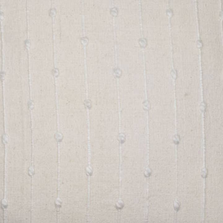 Foreside Home & Garden - Wholesale Throw/Decorative Pillow - SALE - Kira White 18x18 Filled Pillow Tied Chenille Knots4